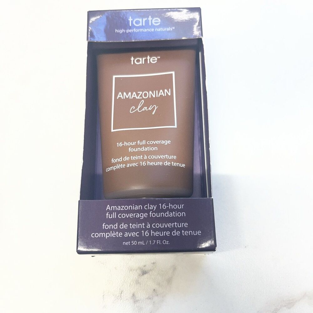 TARTE ~ AMAZONIAN CLAY 16 HOUR FULL COVERAGE FOUNDATION ~ 57 H RICH HONEY
